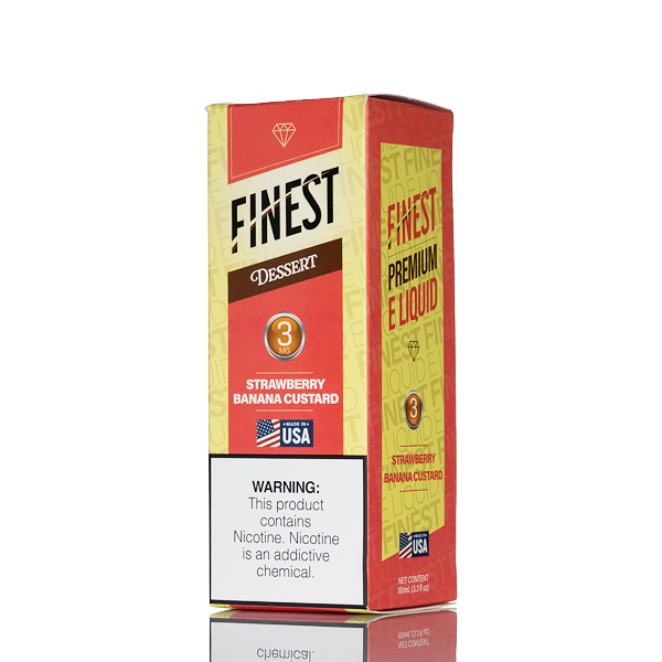 Finest E-Liquid - Desert Edition - Strawberry Banana Custard - 100mL