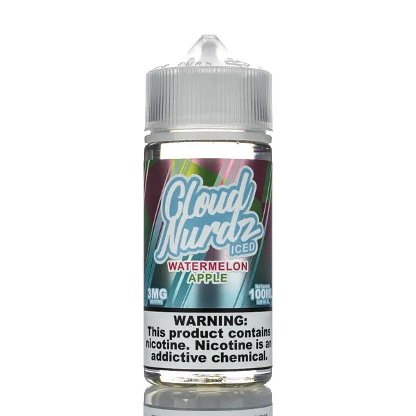 Cloud Nurdz E-Liquid - Watermelon Apple Iced - 100ml