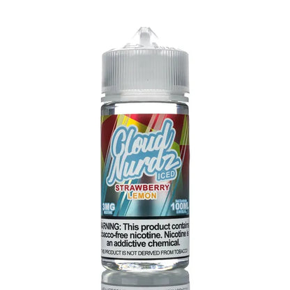 Cloud Nurdz E-Liquid - Strawberry Lemon Iced - 100ml