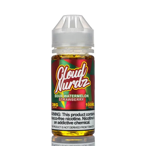 Cloud Nurdz E-Liquid - Sour Watermelon Strawberry - 100ml