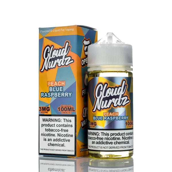 Cloud Nurdz E-Liquid - Peach Blue Raspberry - 100ml