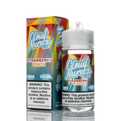 Cloud Nurdz E-Liquid - Strawberry Lemon Iced - 100ml