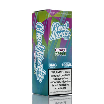 Cloud Nurdz E-Liquid - Grape Apple Iced - 100ml