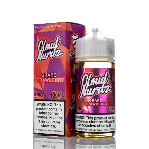 Cloud Nurdz E-Liquid - Grape Strawberry - 100ml