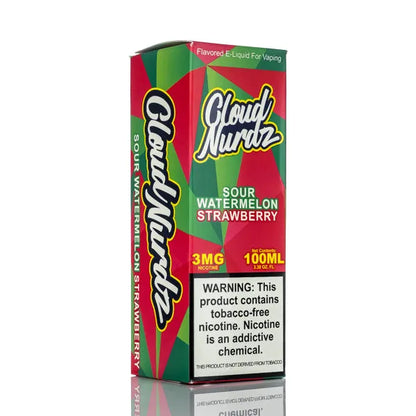 Cloud Nurdz E-Liquid - Sour Watermelon Strawberry - 100ml