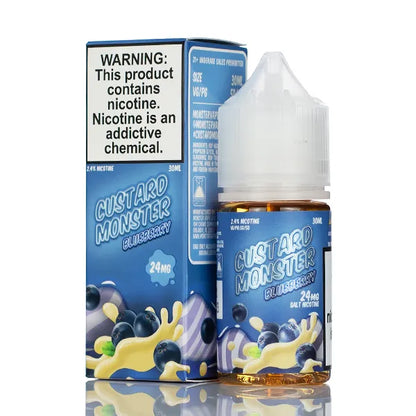 Custard Monster Salts - Blueberry Custard - 30ml