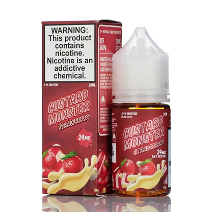 Custard Monster Salts - Strawberry Custard - 30ml