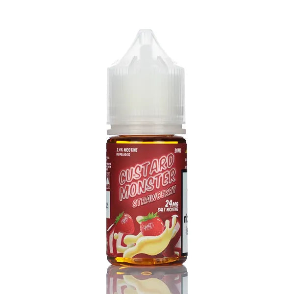 Custard Monster Salts - Strawberry Custard - 30ml