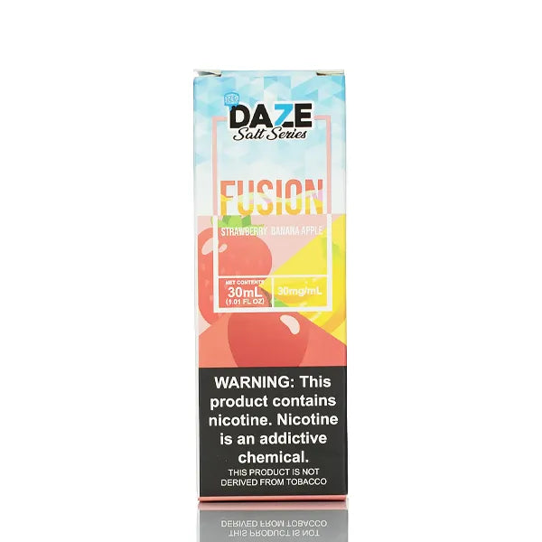 7 Daze Fusion TFN Salts - Strawberry Banana Apple ICED - 30ml