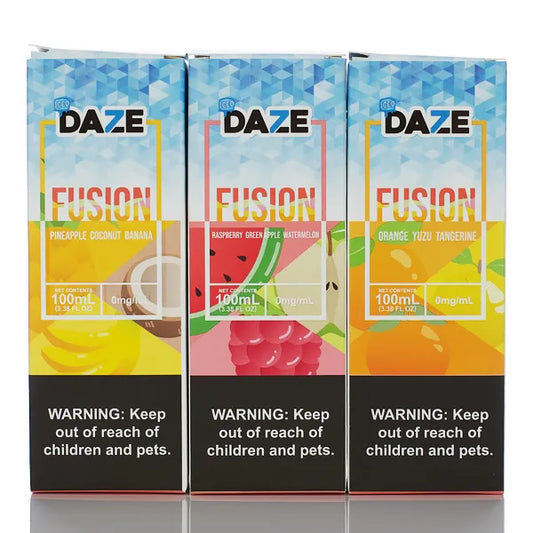 7 Daze Fusion ICED - No Nicotine Vape Juice - 100ml