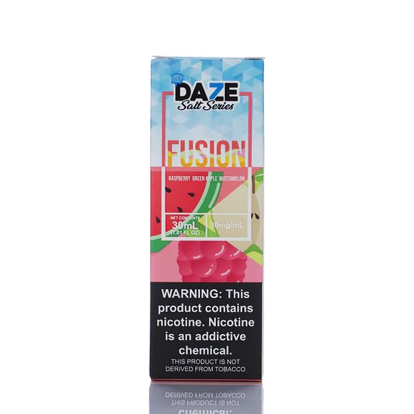 7 Daze Fusion TFN Salt - Raspberry Green Apple Watermelon ICED - 30ml