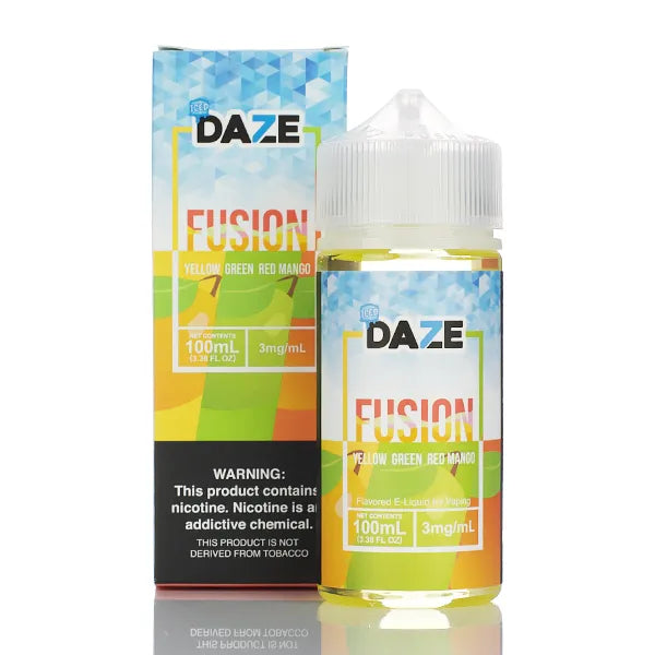 7 Daze Fusion TFN - Yellow Green Red Mango ICED - 100ml