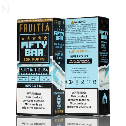 FRUITIA X Fifty Bar 20K 20000 Puffs Disposable - 16mL