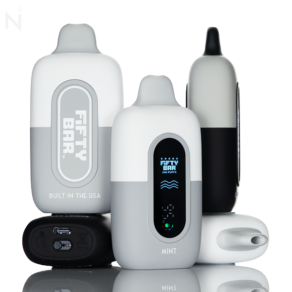 Fifty Bar V2 Silver 2% Nic 20K Puffs Disposable Vape