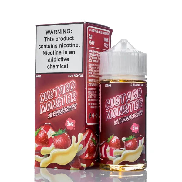 Custard Monster - Strawberry Custard - 100ml