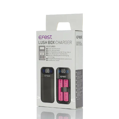 Efest LUSH BOX 2-Bay Charger + Power Bank Feature