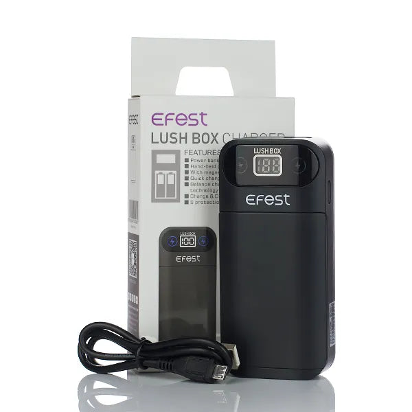 Efest LUSH BOX 2-Bay Charger + Power Bank Feature