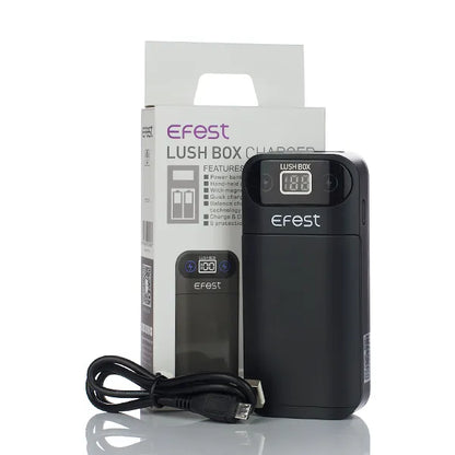 Efest LUSH BOX 2-Bay Charger + Power Bank Feature