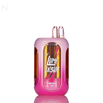 Lyco Mini Box 50K disposable vape 50000 puffs 20mL pink razz ice prefilled dual-mesh coils ECO BOOST USB-C rechargeable vape device