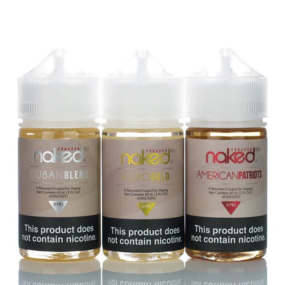 Naked 100 Tobacco - No Nicotine Vape Juice - 60ml