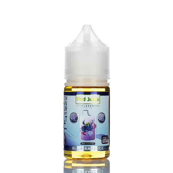 Pod Juice Salt PJ5000 - Blue Razz Ice - 30ml