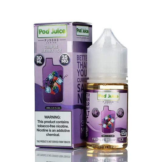 Pod Juice Salt PJ5000 - Triple Berry Ice - 30ml