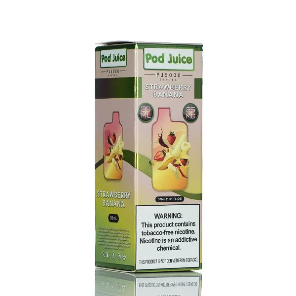 Pod Juice Salt PJ5000 - Strawberry Banana - 30ml