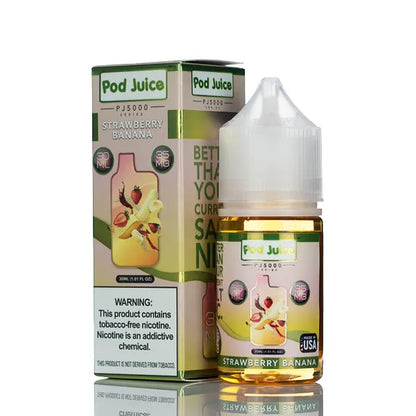 Pod Juice Salt PJ5000 - Strawberry Banana - 30ml