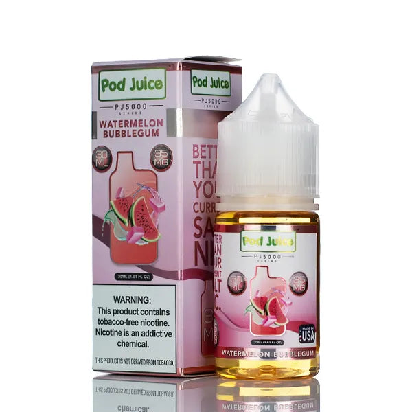 Pod Juice Salt PJ5000 - Watermelon Bubblegum - 30ml