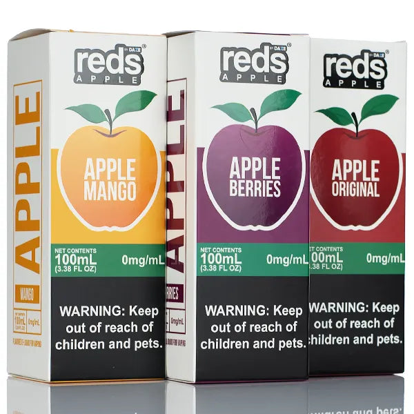 7 Daze Reds Apple - No Nicotine Vape Juice - 100ml