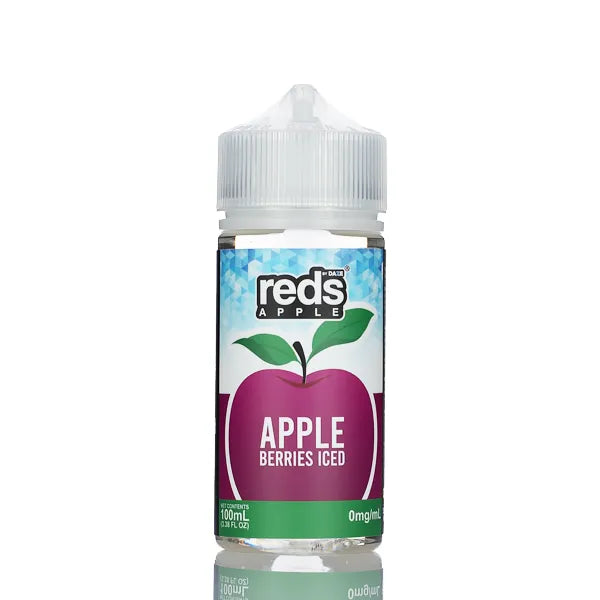 7 Daze Reds Apple ICED - No Nicotine Vape Juice - 100ml