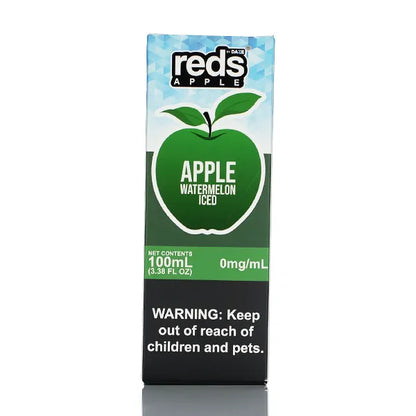 7 Daze Reds Apple ICED - No Nicotine Vape Juice - 100ml