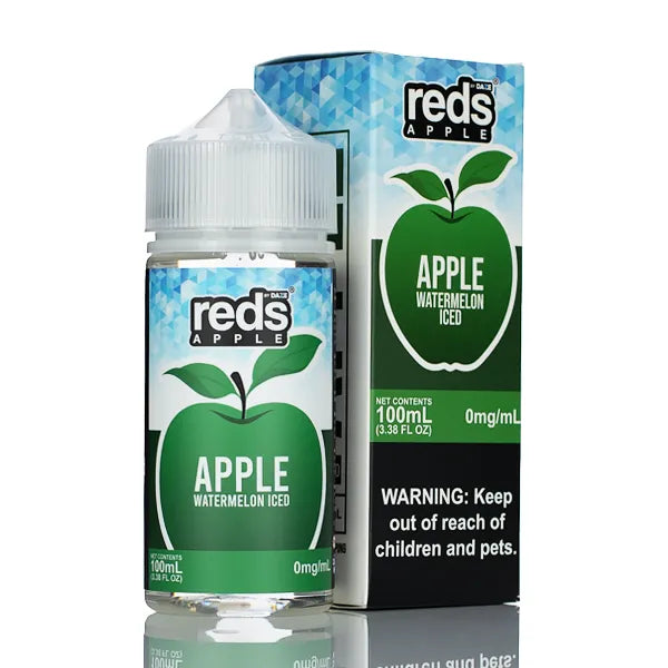 7 Daze Reds Apple ICED - No Nicotine Vape Juice - 100ml