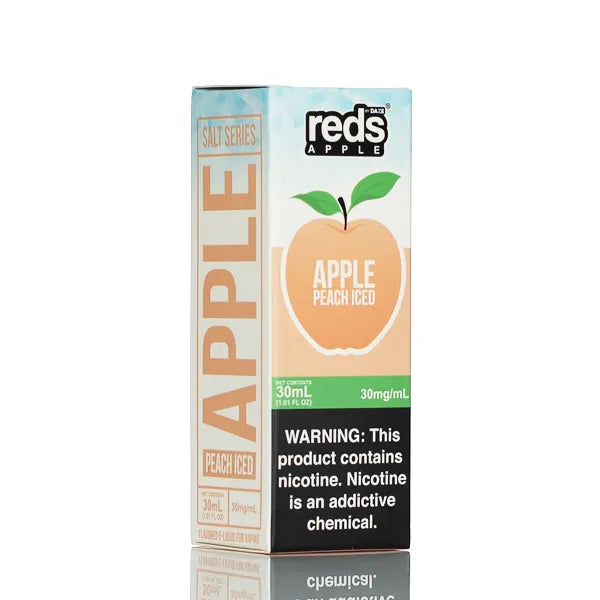 7 Daze Salt Series - Reds Apple Peach Iced - 30ml