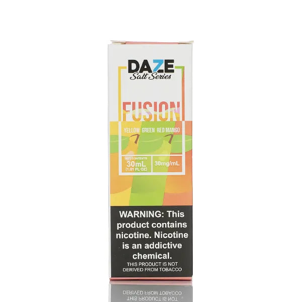 7 Daze Fusion TFN Salt - Yellow Green Red Mango - 30ml