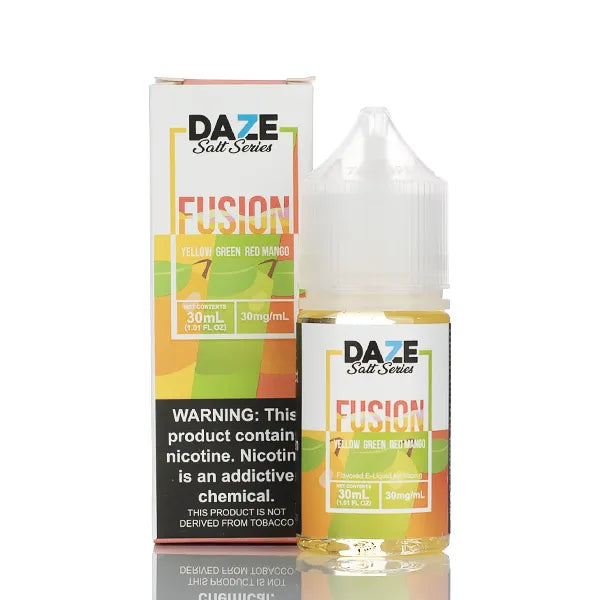 7 Daze Fusion TFN Salt - Yellow Green Red Mango - 30ml