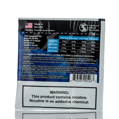 Sapphyre Nic Shot - Nicotine Additive