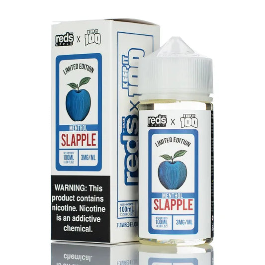 7 Daze Reds Apple x Keep It 100 - Slapple Menthol - 100ml