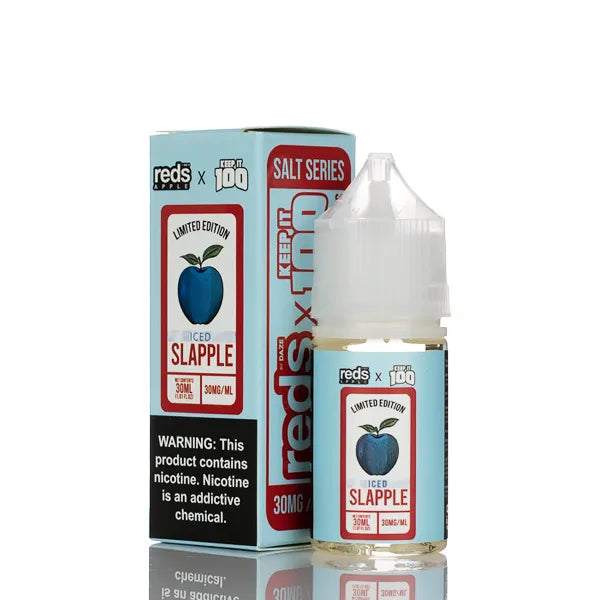 7 Daze Reds Apple x Keep It 100 Salt Series - Slapple Iced - 30ml