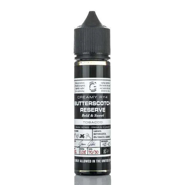 Glas E Liquid E Liquid 0mg Glas Basix E-Liquid - Creamy RY4 Butterscotch Reserve - 60ml