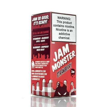 Jam Monster E-Liquid E Liquid 0mg Jam Monster - Strawberry Jam - 100ml